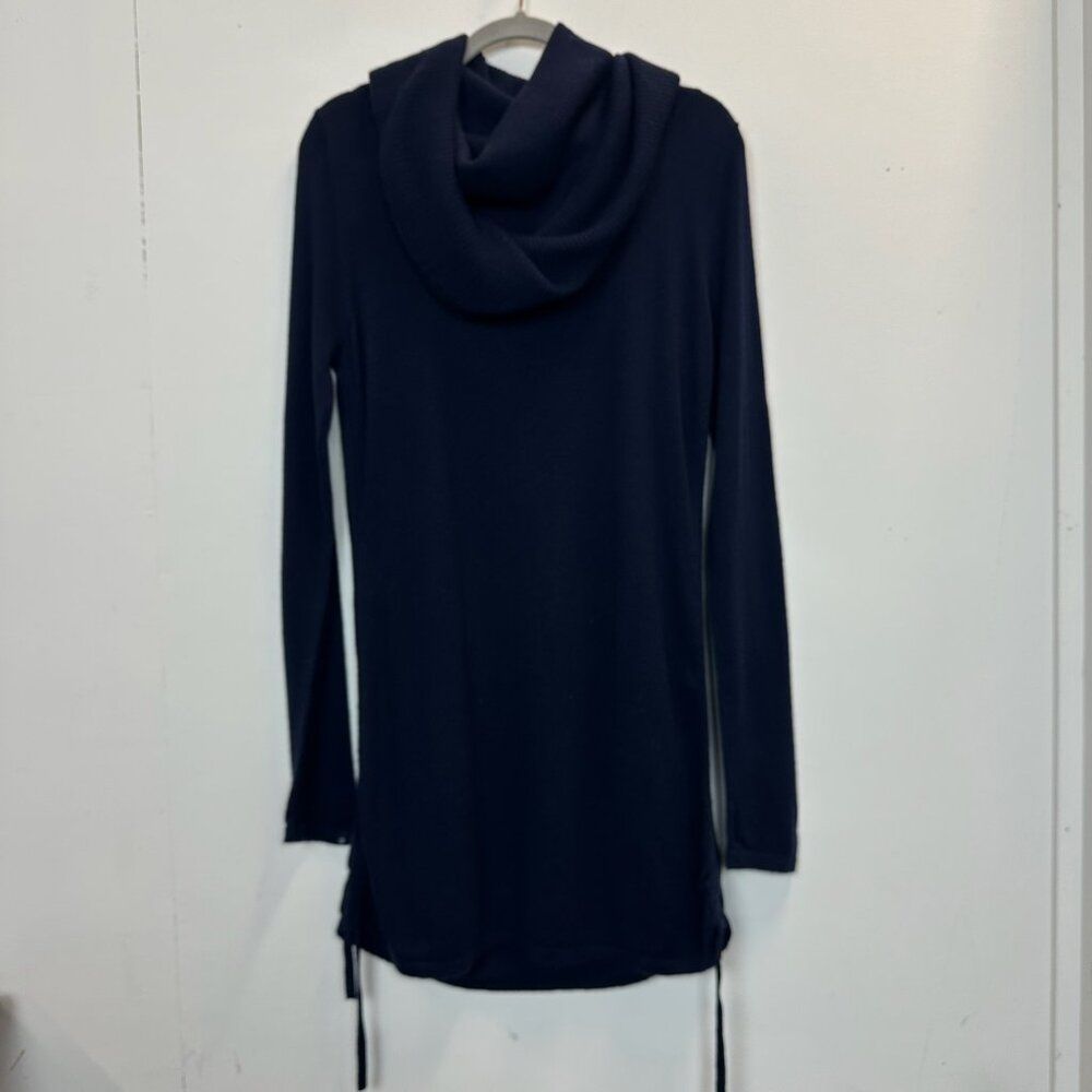 Athleta Cowl Neck Sweater Dress Navy Blue Large